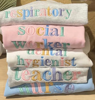 Custom Bold Colorful Font Sweatshirt