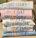 Custom Bold Colorful Font Sweatshirt