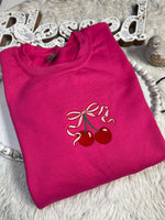 Ribbon Cherry Sweatshirt