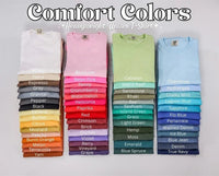 Custom Comfort Color Tee logo