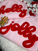 Christmas Sweatshirt with Chunky Chenille Yarn