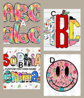 Custom Colorful Dot ANY Name