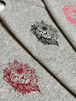 Boho Lion Embroidery