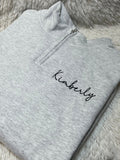 Embroidered Nurse or Doctor Acronym with Personalized Name on Quarter Zip, Gifts for Nurse, Christmas Gifts for Nurses, Gift for Doctors