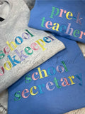 Custom Bold Colorful Font Sweatshirt