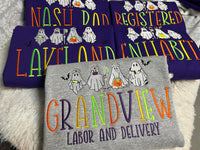 Custom Halloween Ghost Sweatshirt (Healthcare Theme)
