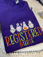 Custom Halloween Ghost Sweatshirt (Healthcare Theme)