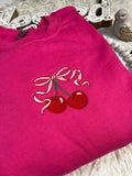 Ribbon Cherry Sweatshirt