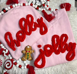 Christmas Sweatshirt with Chunky Chenille Yarn