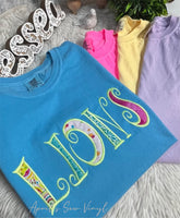 Tee of the Week Custom Curly Font