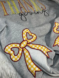 Side bow Thanksgiving Sweatshirt