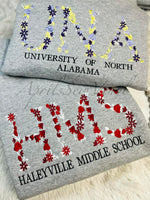 School Sweatshirt (Can also be custom to any name)