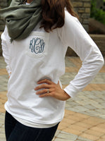 Comfort Color Monogram Longsleeve Pocket Shirt