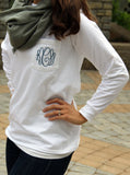 Comfort Color Monogram Longsleeve Pocket Shirt