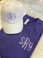 Monogram Hat and Tee Set