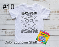 Valentine's Coloring Shirt