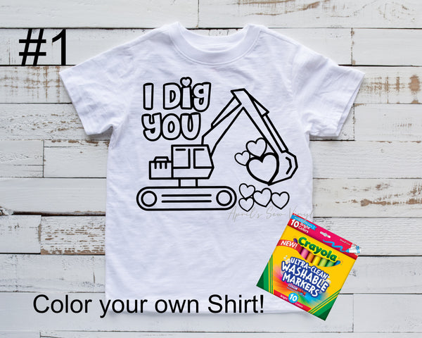 Valentine's Coloring Shirt