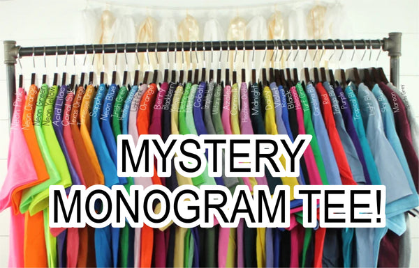 MYSTERY! Embroidery Monogrammed Shirt