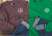 Mystery Monogrammed Sweatshirts