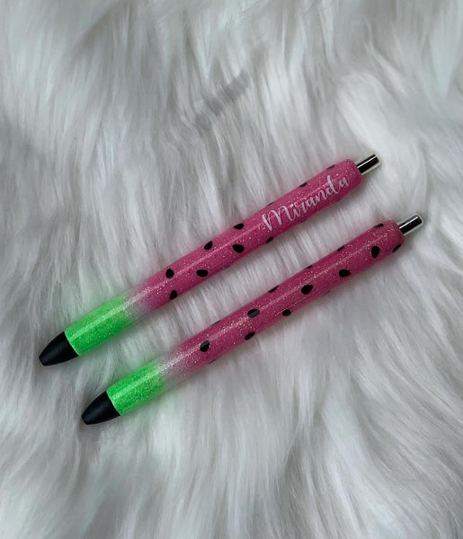 Watermelon Glitter Pen