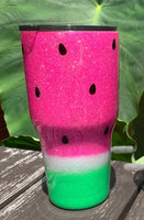Watermelon Glitter Tumbler
